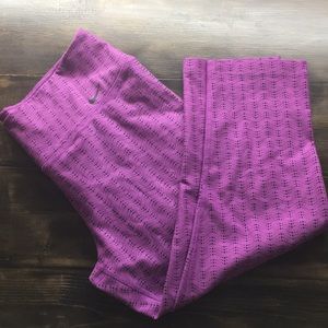 Women’s Nike Dry Fit Capri Purple